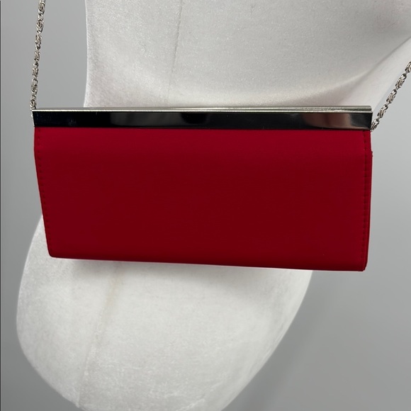 Ohio State Buckeye Football Red Clutch with Chain Strap - Picture 4 of 9